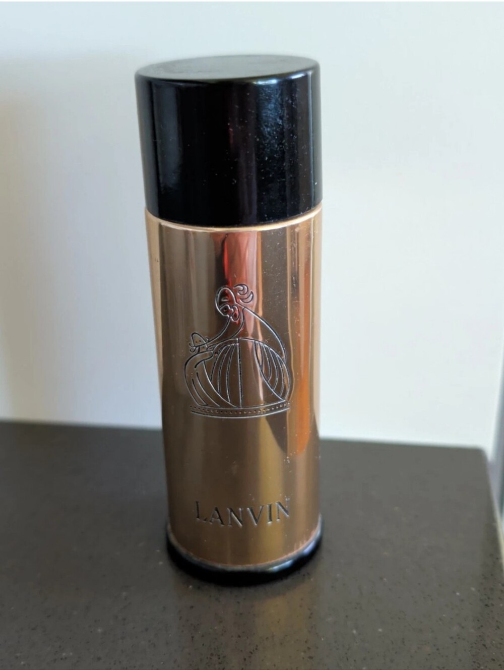 Vintage MCM Lanvin Arpege Perfume Bottle EMPTY 1.25" x 4.25" Collectible